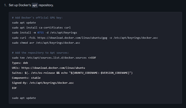 Docker Repository Setup
