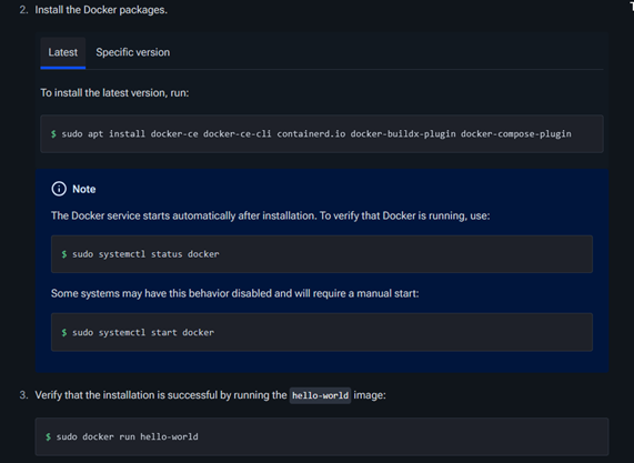 Docker Success Verification